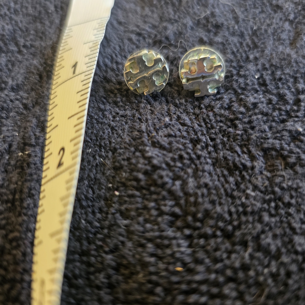 Tory Burch Silver Stud Earrings - Picture 2 of 3